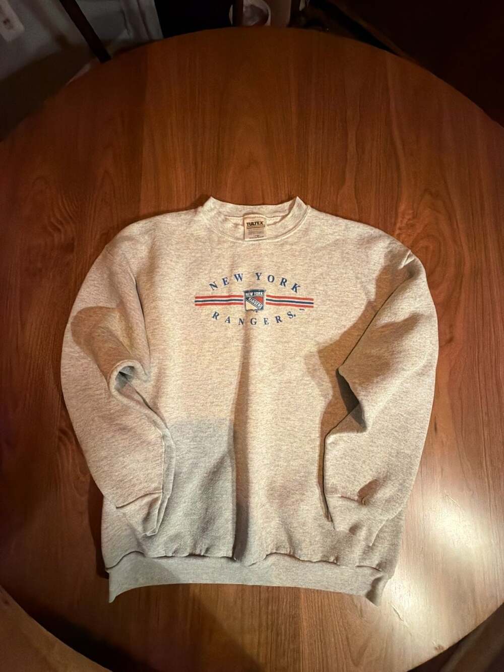 Tultex New York Rangers Sweatshirt Size Large Gray NHL Pullover